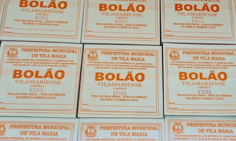 Bolão Vilamariense: 1º sorteio acontece durante a Expovima. Notas deverão ser trocadas até quarta (29)