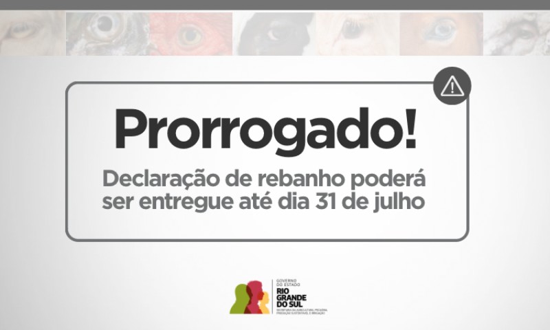 Declaração de rebanho tem prazo prorrogado para 31 de julho
