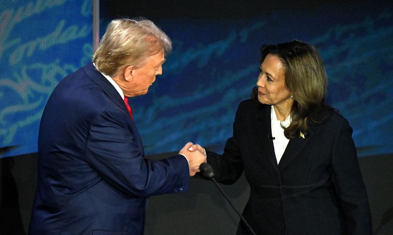 MUNDO: A primeira vez que Trump e Kamala ficaram cara a cara