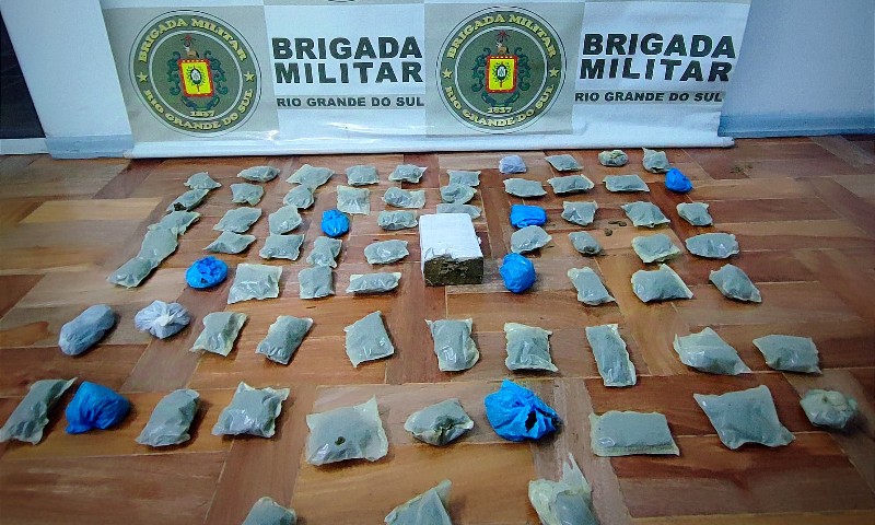 Brigada Militar apreende 2kg de entorpecentes em Guaporé