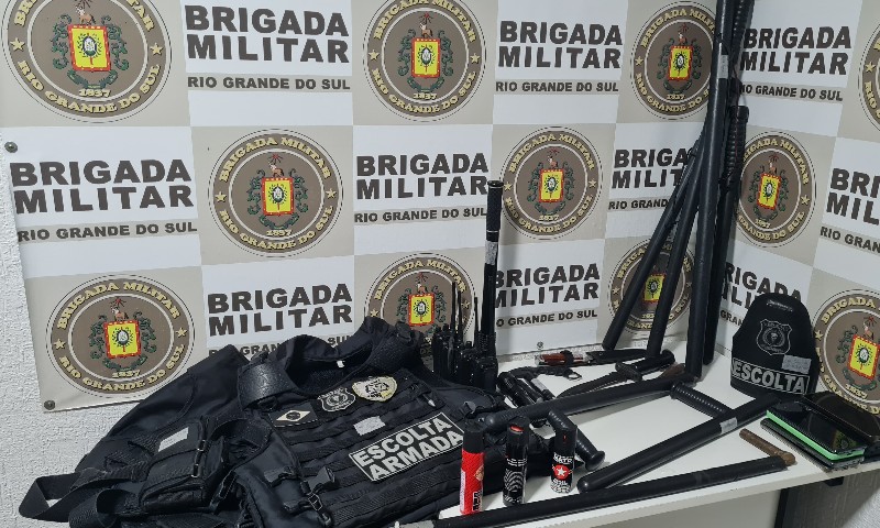 Brigada Militar flagra grupo de pessoas no exercício ilegal da profissão em Serafina Corrêa