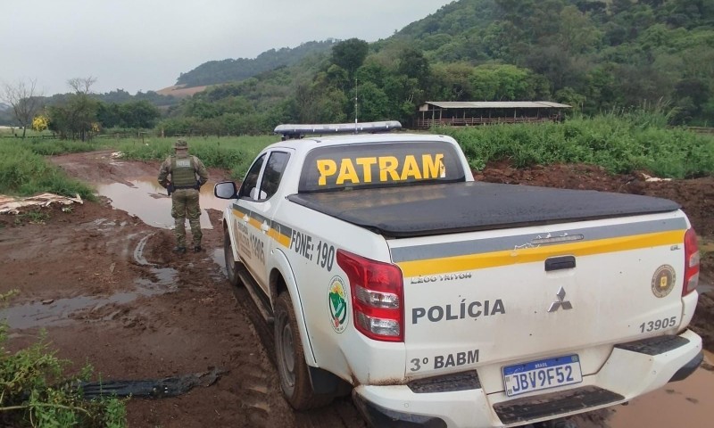 Casca: Brigada Militar flagra poluição em recurso hídrico
