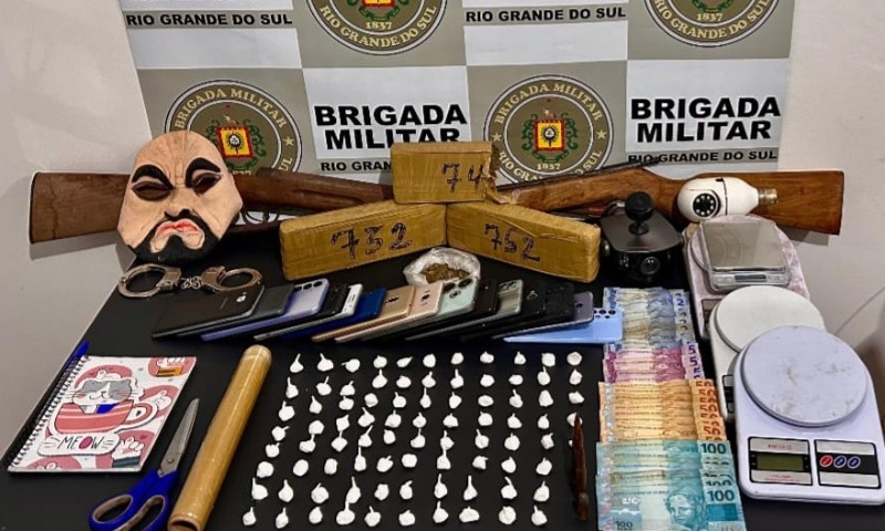 Brigada Militar efetua a prisão de cinco pessoas na divisa dos municípios de São Domingos do Sul e Paraí