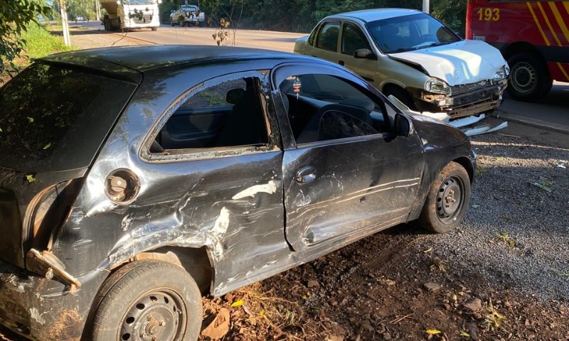 Acidente de trânsito na ERS 324, em Vila Maria, envolve dois veículos