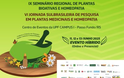 Passo Fundo sedia Seminário e Jornada sobre Plantas Bioativas e Homeopatia