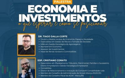 Palestra gratuita em Vila Maria abordará economia e investimentos nesta segunda-feira (15)