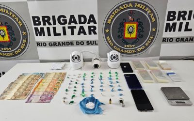 Guaporé: Brigada Militar prende dupla por tráfico de drogas e receptação