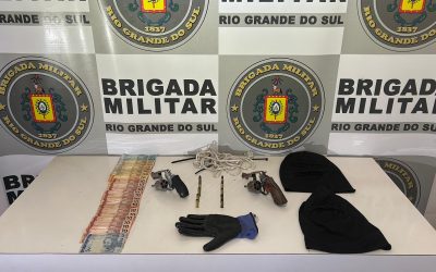 Brigada Militar frusta roubo em estabelecimento comercial