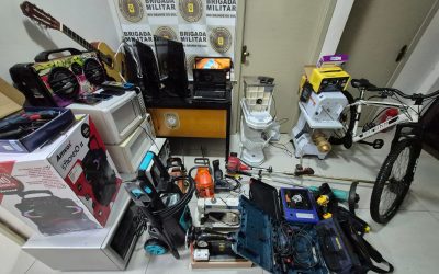 POLÍCIA: Ação integrada da BM resulta em prisão e recuperação de objetos furtados na região