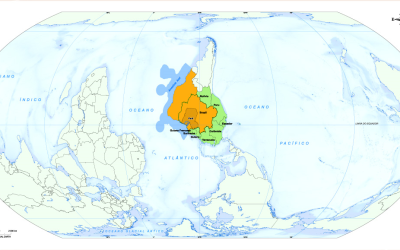 BRASIL: IBGE divulga mapa com Pará no centro do mundo para a COP30