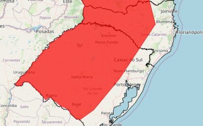 Alerta de tempestade para o Rio Grande do Sul
