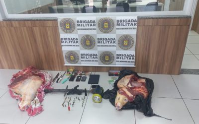POLÍCIA: BM de Marau prende foragido com produto de abigeato e outros ilícitos