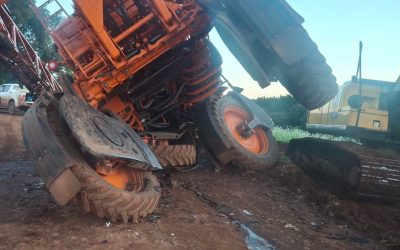 Ciríaco: BM registra acidente de trânsito envolvendo pulverizador agrícola