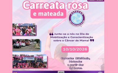 Aapecan Passo Fundo inicia programação do Outubro Rosa com ações de conscientização e Mateada Rosa